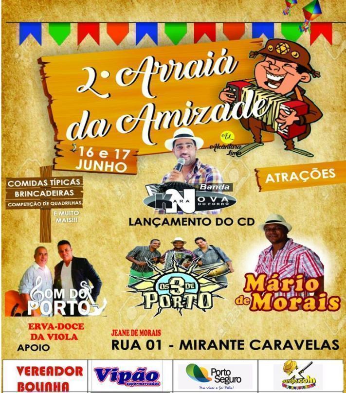 Cartaz   Mirante Caravelas - Rua Jeane de Morais 01, Do dia 16 ao dia 17/6/2017