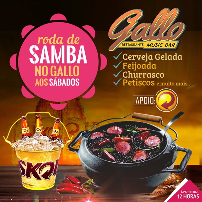 Cartaz   Recanto do Gallo - Rua 2 de julho, 20B - Casa da Lenha, Sábado 12 de Dezembro de 2015