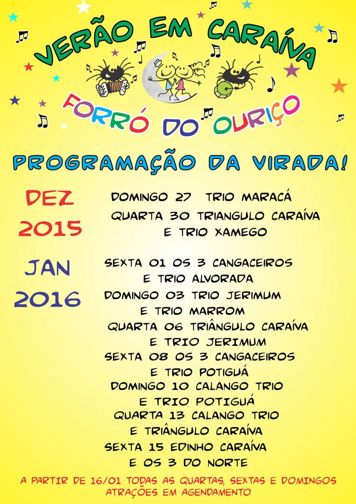 Cartaz   Forr do Ourio - Rua dos Navegantes, Sexta-feira 1 de Janeiro de 2016