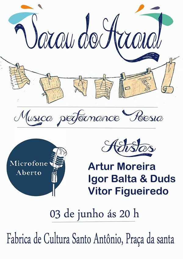Cartaz   Fbrica de Cultura Santo Antnio - Praa Brigadeiro Eduardo Gomes, 138, Sexta-feira 3 de Junho de 2016