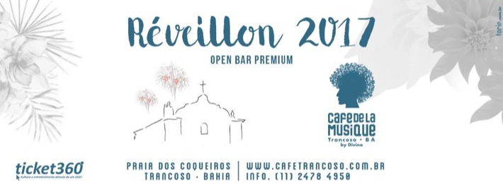 Cartaz   Cafe de la Musique - Praia dos Coqueiros, Sábado 31 de Dezembro de 2016