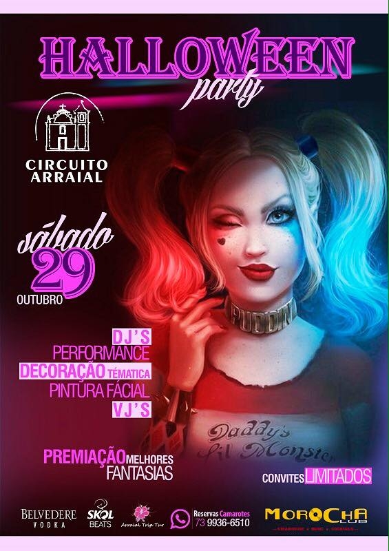 Cartaz   Morocha Club - Estrada do Mucug, 290, Sábado 29 de Outubro de 2016