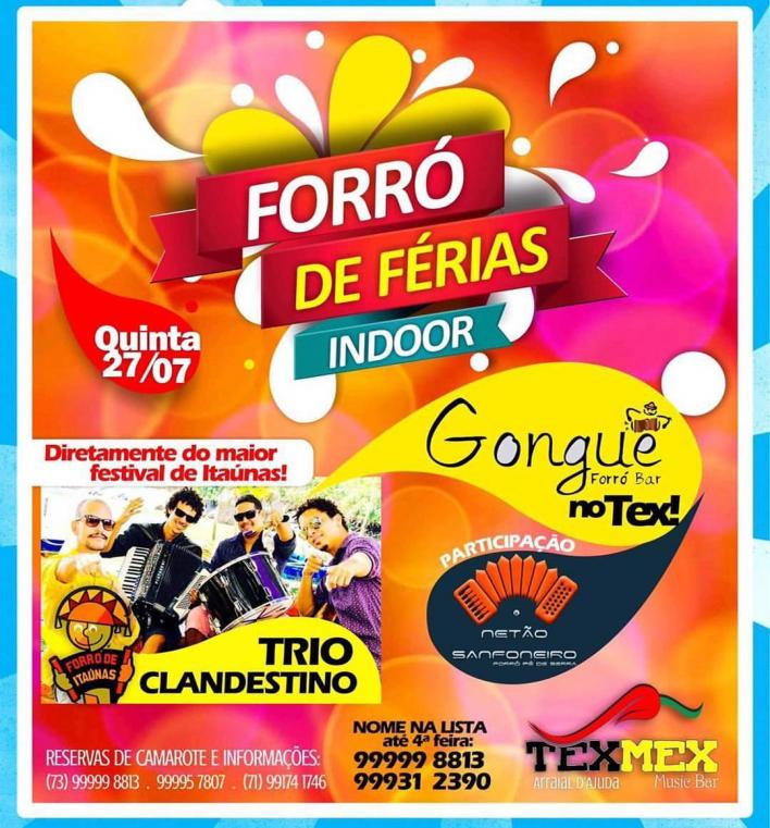 Cartaz   TexMex Music Bar - Rua du Mucug, 250, Quinta-feira 27 de Julho de 2017