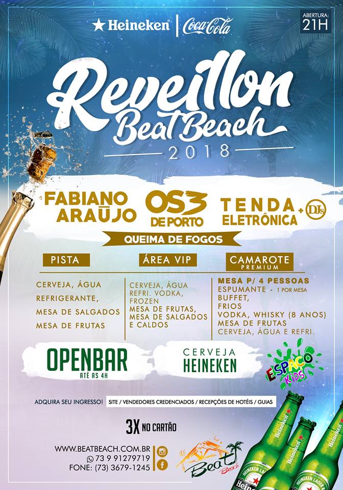 Cartaz   Beat Beach - Av. Beira Mar, 5585 - Praia de Taperapu, Domingo 31 de Dezembro de 2017
