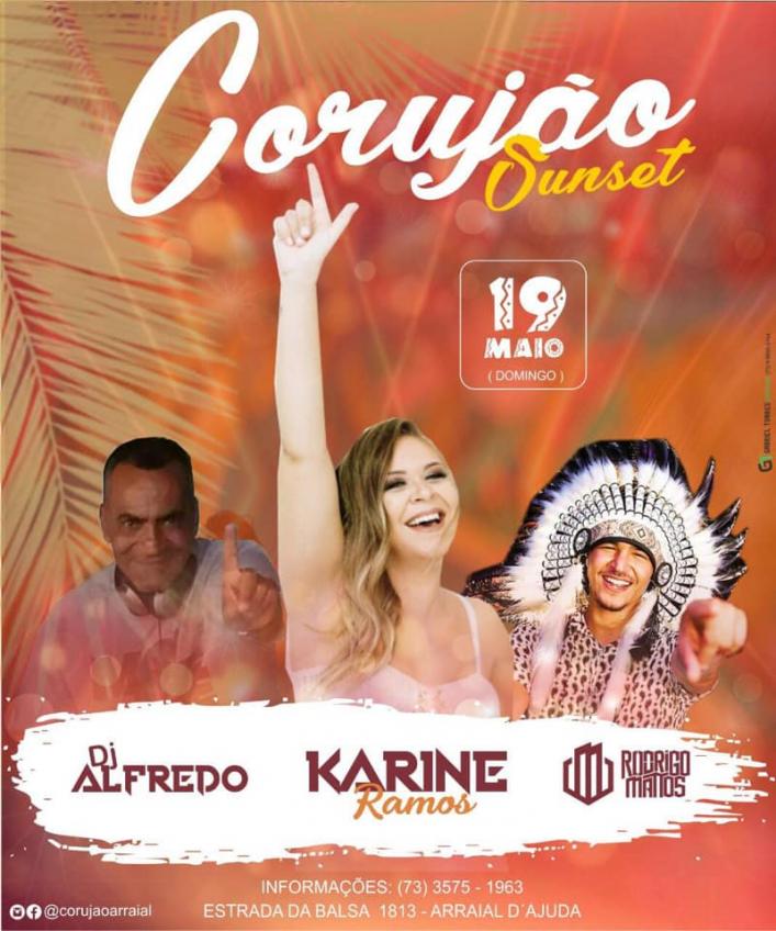 Cartaz   Corujo - Estrada da Balsa, 1813 - Praia de Araape, Domingo 19 de Maio de 2019