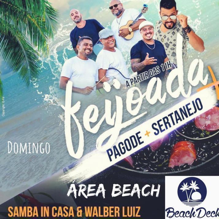 Cartaz   Cabana Area Beach -  Avenida Beira Mar 6900 - Praia de Taperapuan, Domingo 19 de Maio de 2019
