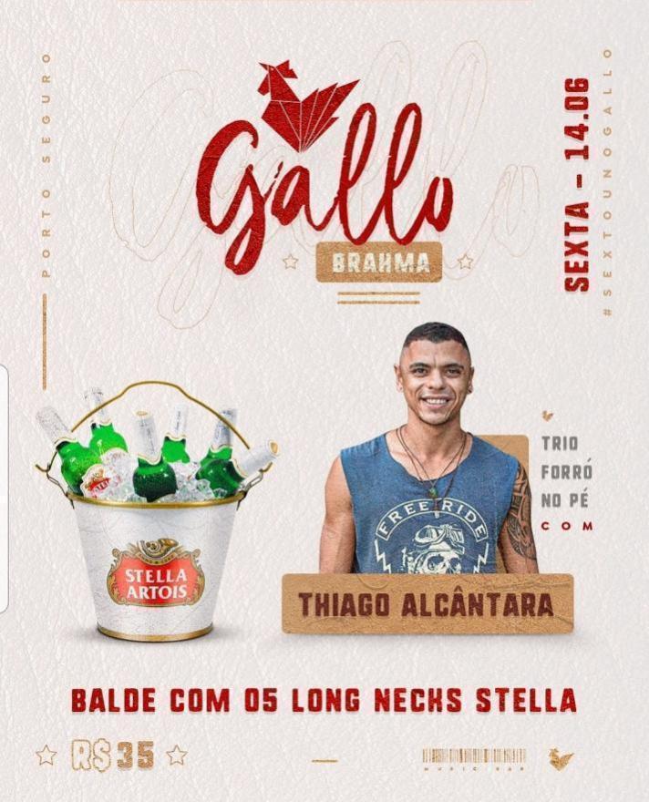 Cartaz   Gallo Music Bar - Rua 2 de julho, 20B - Casa da Lenha, Sexta-feira 14 de Junho de 2019