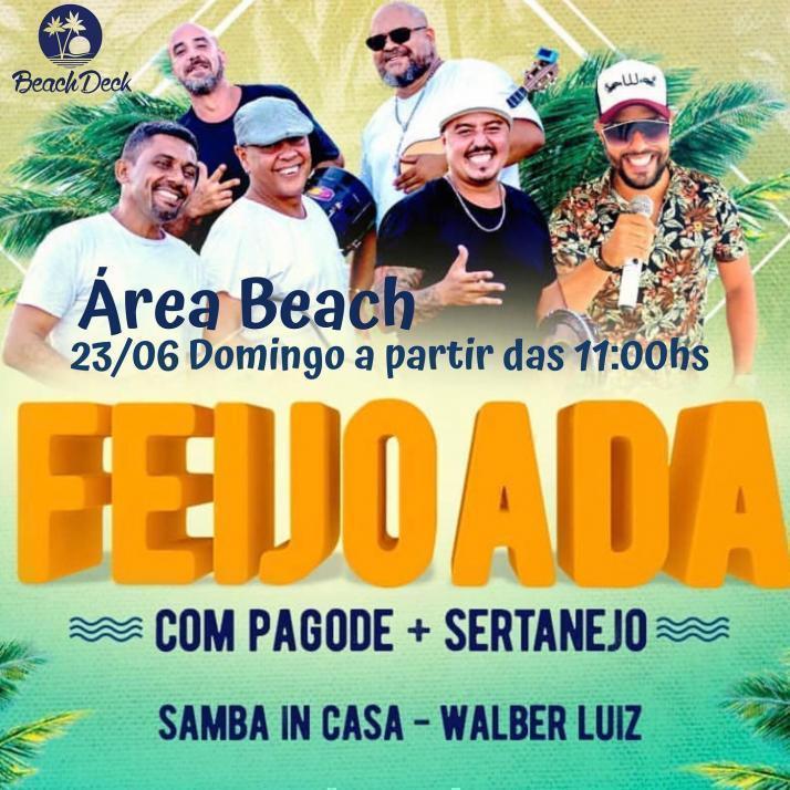 Cartaz   Cabana Area Beach -  Avenida Beira Mar 6900 - Praia de Taperapuan, Domingo 23 de Junho de 2019