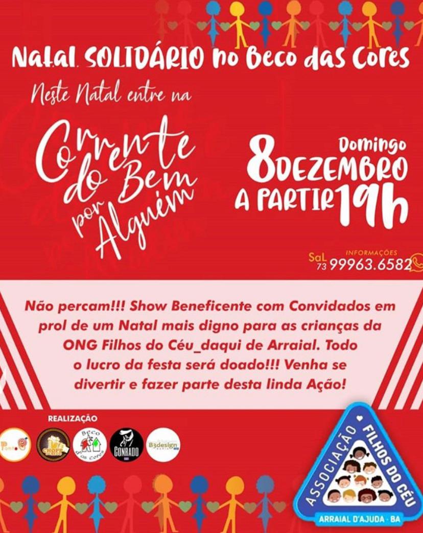 Cartaz   Beco das Cores - Rua do Mucug, 201, Domingo 8 de Dezembro de 2019