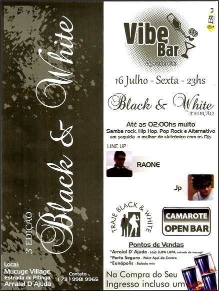 Cartaz   Mucug Village, Sexta-feira 16 de Julho de 2010