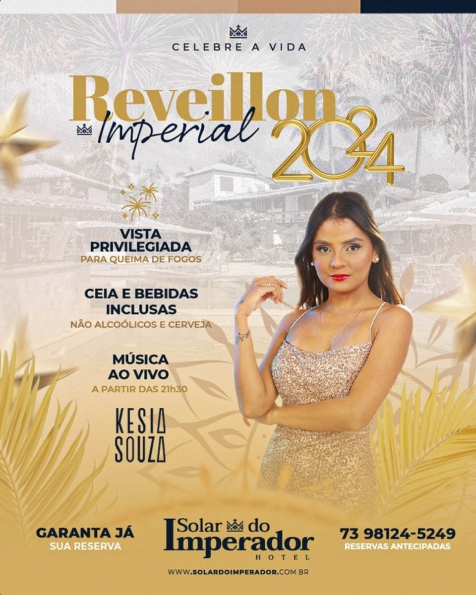 Cartaz   Hotel Solar do Imperador - Estrada do Aeroporto, 317, Domingo 31 de Dezembro de 2023