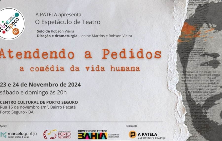 Cartaz   Centro de Cultura - Rua XV de Novembro - Paquet, Sábado 23 de Novembro de 2024