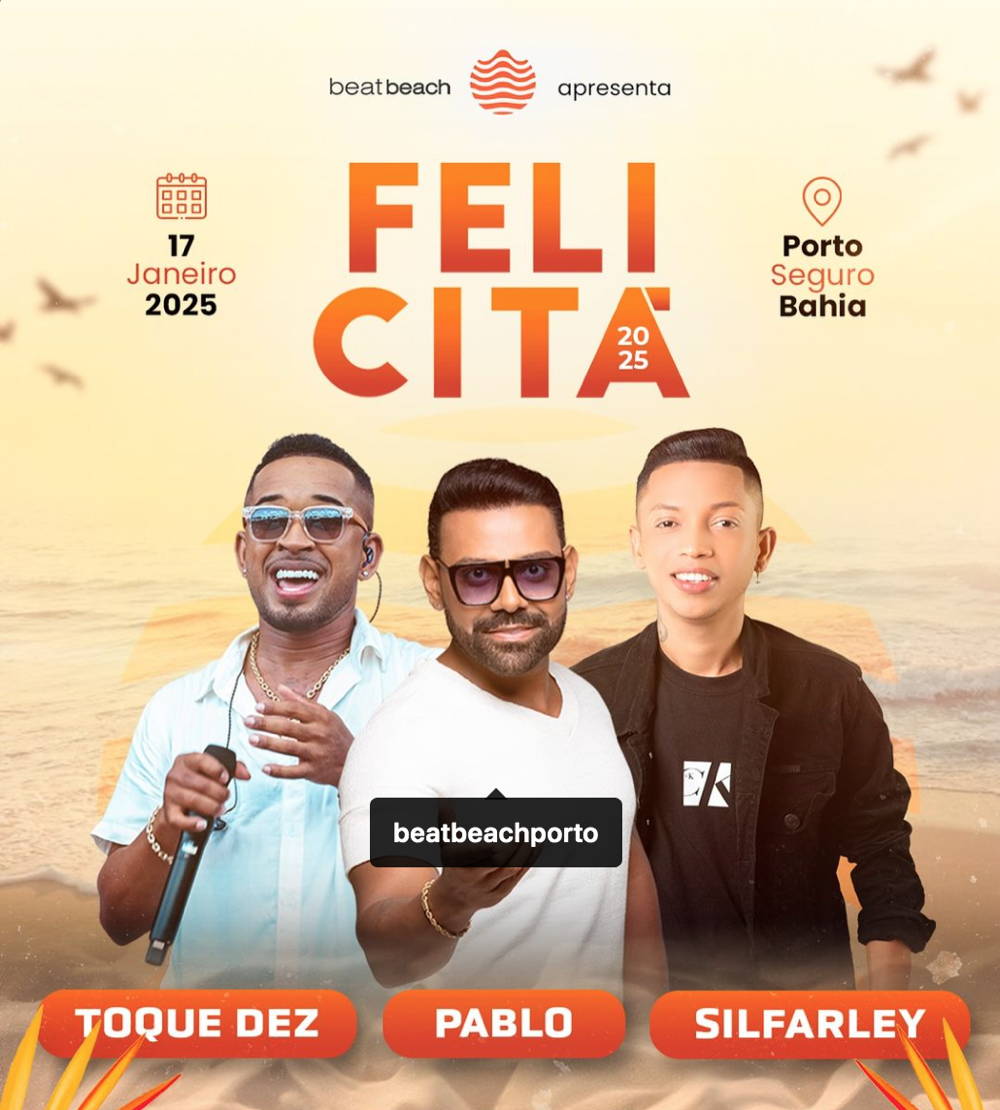 Cartaz   Beat Beach - Av. Beira Mar, 5585 - Praia de Taperapu, Sexta-feira 17 de Janeiro de 2025