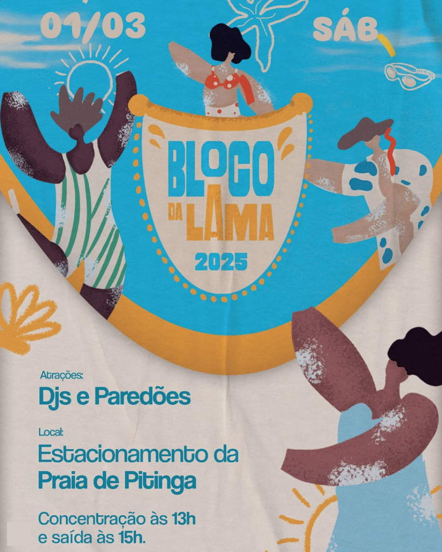 Cartaz   Carnaval Cultural - Lagoa Azul - Rua do Mucug, Sábado 1 de Março de 2025