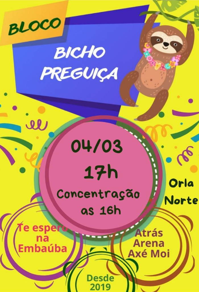 Cartaz   Carnaval Cultural - Rua dos Mamoeiros - Orla Norte, Terça-feira 4 de Março de 2025