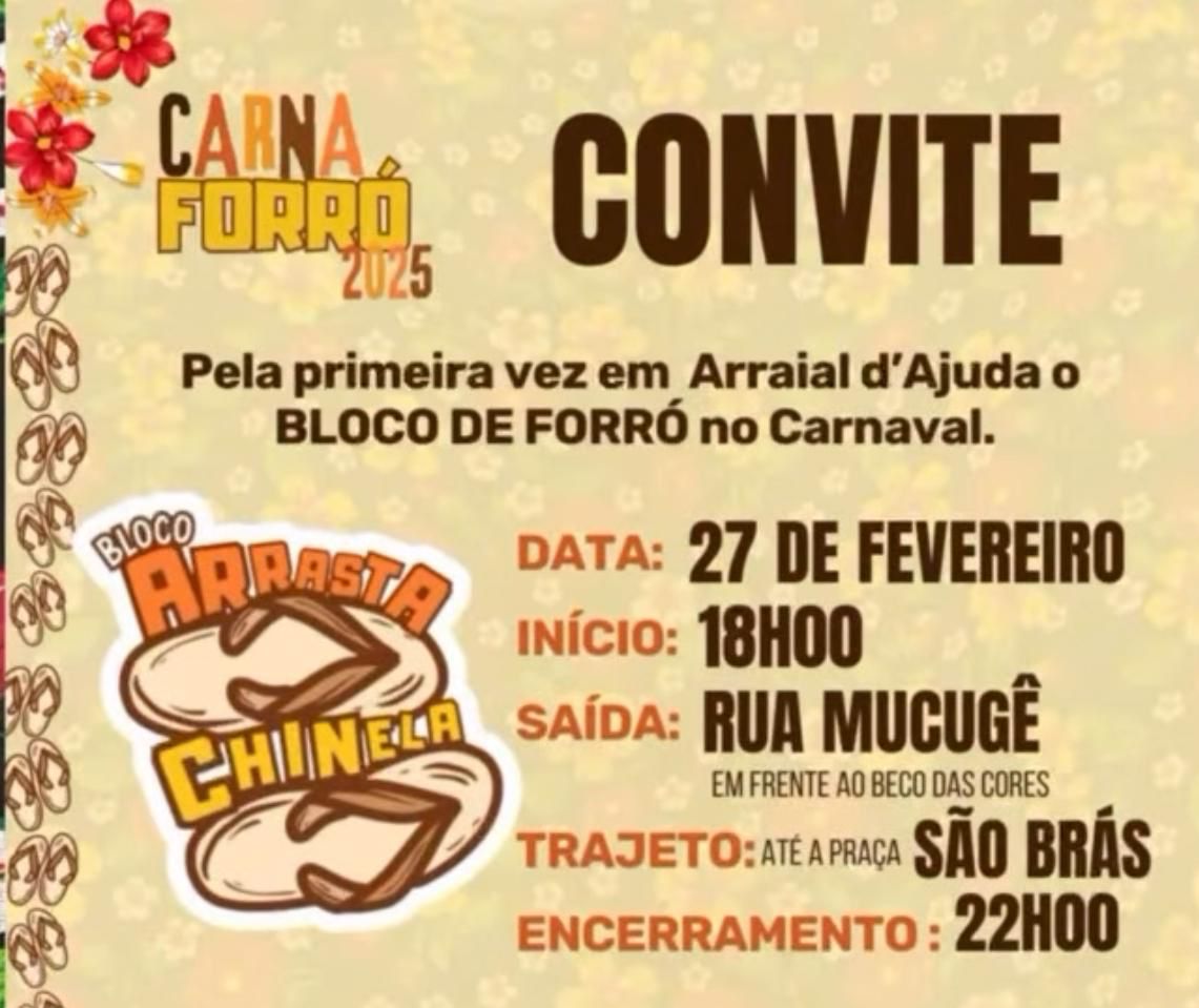 Cartaz   Carnaval Cultural - Rua do Mucug, Quinta-feira 27 de Fevereiro de 2025