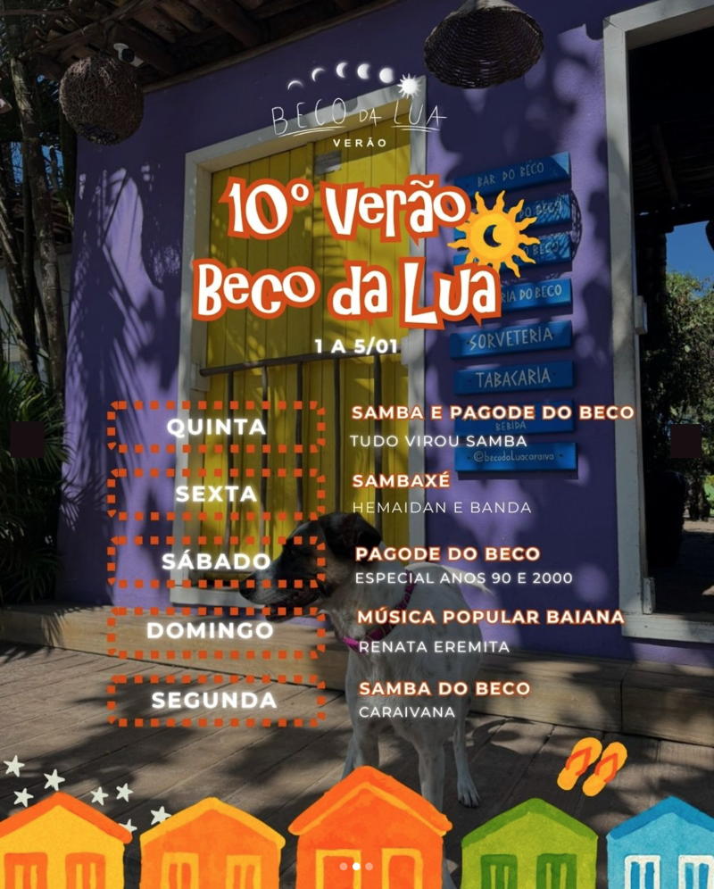 Cartaz   Beco da Lua, Sexta-feira 2 de Janeiro de 2026
