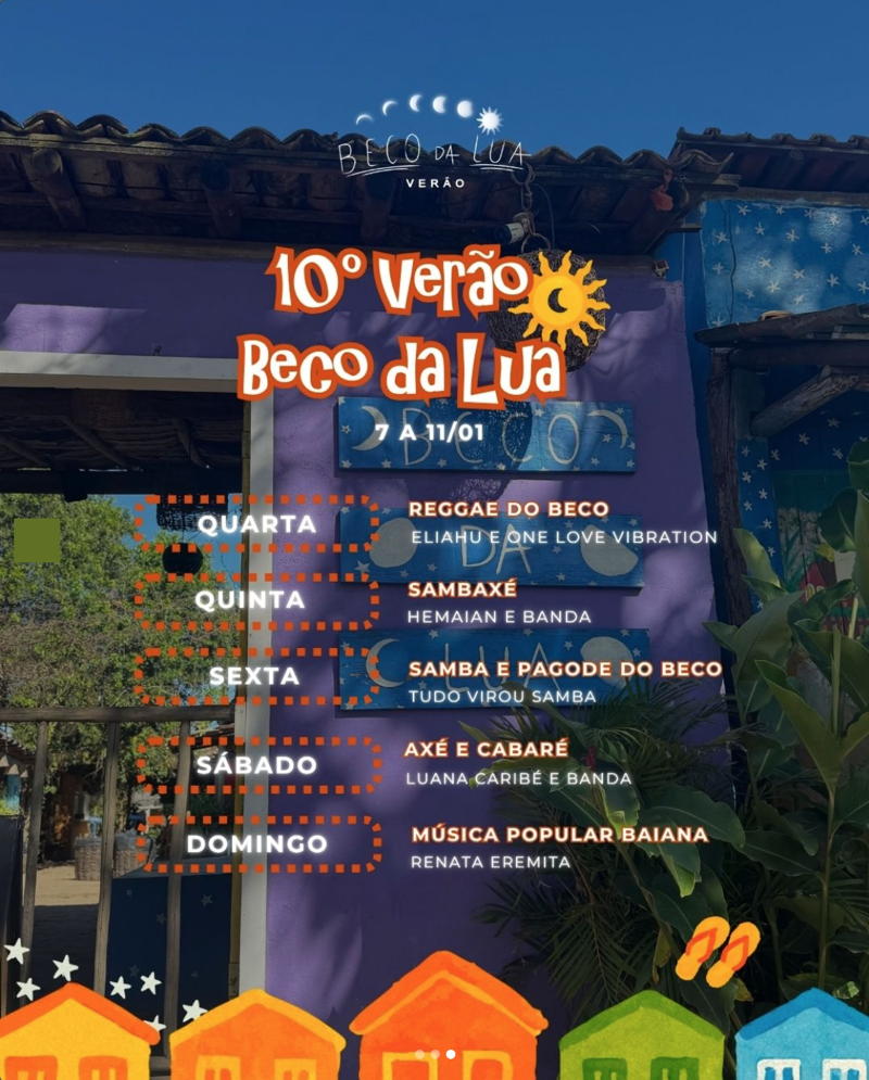 Cartaz Beco da Lua, Sábado 10 de Janeiro de 2026