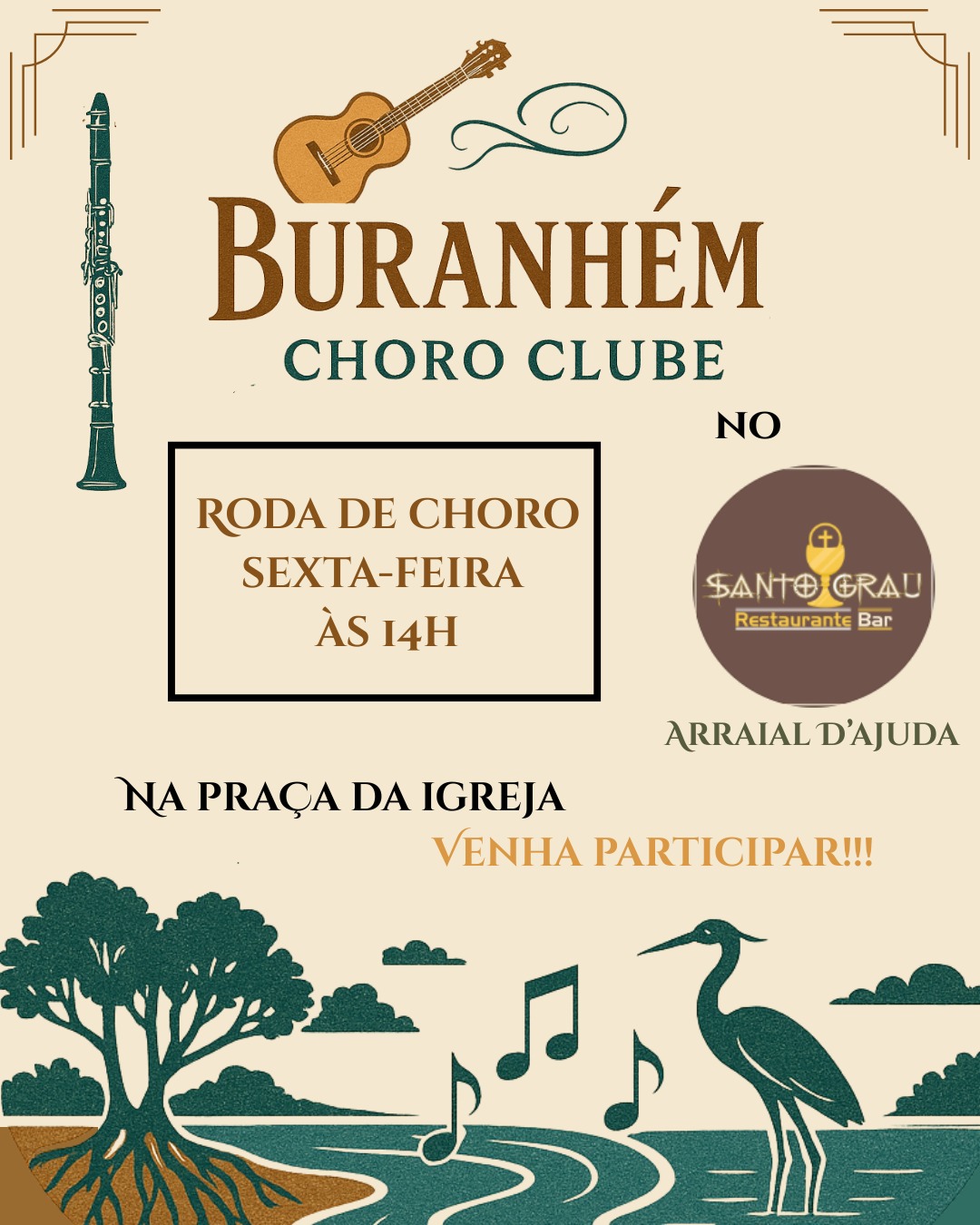 Cartaz   Santo Grau - Pra�a da Igreja Nossa Senhora d'Ajuda, Sexta-feira 27 de Fevereiro de 2026