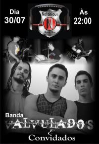 panfleto Banda Valvulados e Convidados