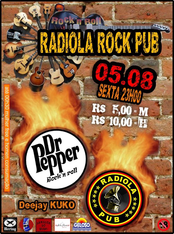 Cartaz   Radiola Rock Pub - Rua Assis Chateaubriand 67, praa da Bandeira, Sexta-feira 5 de Agosto de 2011