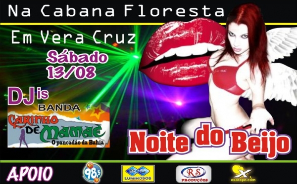 Cartaz   Cabana Floresta - Vera Cruz, Sábado 13 de Agosto de 2011