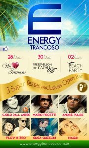 panfleto Energy Trancoso 2013 - We Love Trancoso