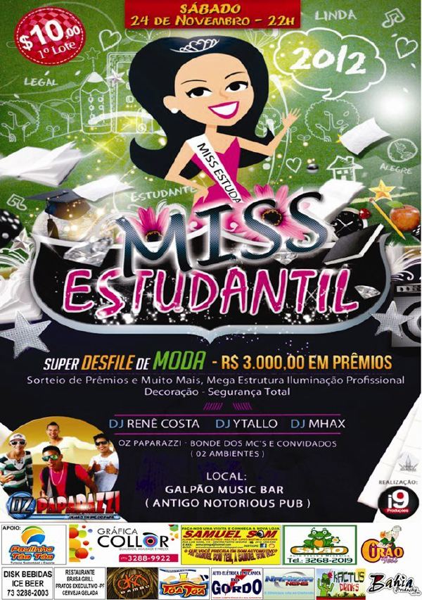 Cartaz   Galpo - Av. Do Descobrimento, 500 - centro, Sábado 24 de Novembro de 2012