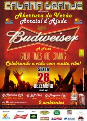 panfleto Festa de Abertura do Vero Budweiser