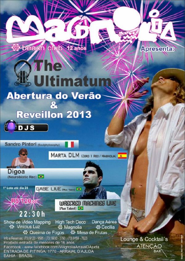 Cartaz   Magnolia Beach Club - Estrada da Pitinga, 1770, Segunda-feira 31 de Dezembro de 2012