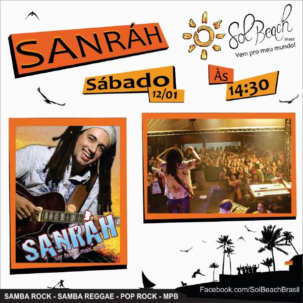Cartaz   Sol Beach Brasil - Estrada do Parracho 1770 (praia do Mucug), Sábado 12 de Janeiro de 2013