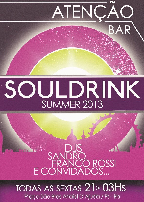 Cartaz   Ateno Bar - Praa So Bras, Sexta-feira 11 de Janeiro de 2013