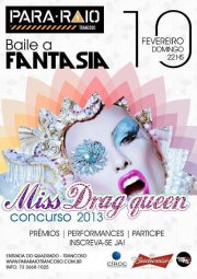 panfleto Baile a Fantasia - Miss Drag Queen 2013