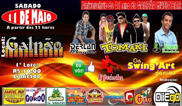 Cartaz   Galpo Music Bar - Av. Do Descobrimento, 500 - centro, Sábado 11 de Maio de 2013