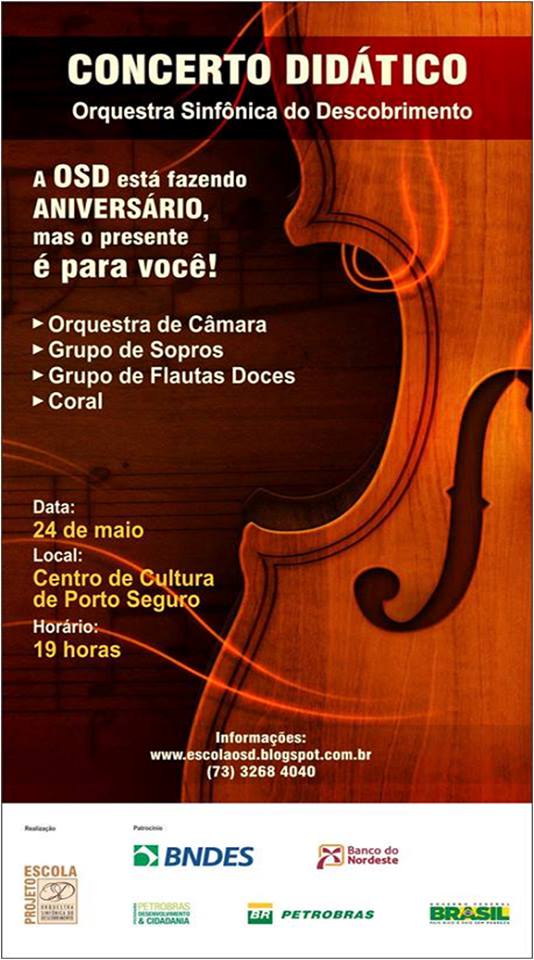 Cartaz   Centro de Cultura - Praa Dend, s/n, Sexta-feira 24 de Maio de 2013