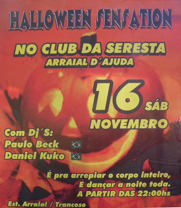 Cartaz   Club da Seresta - estrada Arraial/Trancoso, Sábado 16 de Novembro de 2013