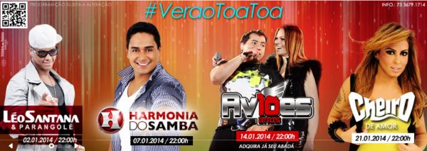 Cartaz   Complexo de Lazer Ta Ta - Praia de Taperapuan, Terça-feira 14 de Janeiro de 2014