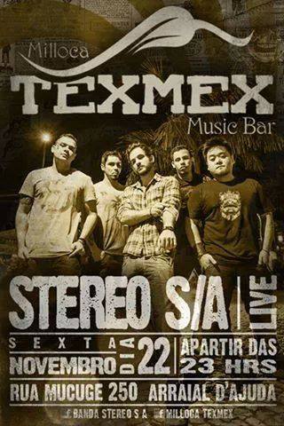 Cartaz   Milloca TexMex Music Bar - Rua du Mucug, 250, Sexta-feira 22 de Novembro de 2013