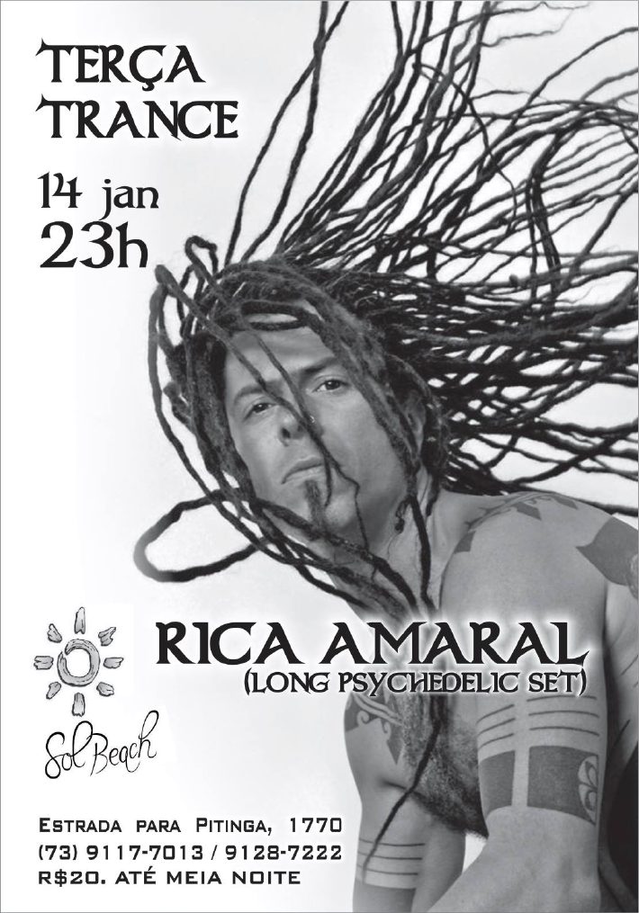 Cartaz   Sol Beach Brasil - Estrada do Parracho 1770 (praia do Mucug), Terça-feira 14 de Janeiro de 2014