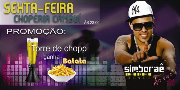 Cartaz   Choperia & Caf� Cambu� - Av. dos Navegantes, Sexta-feira 11 de Julho de 2014
