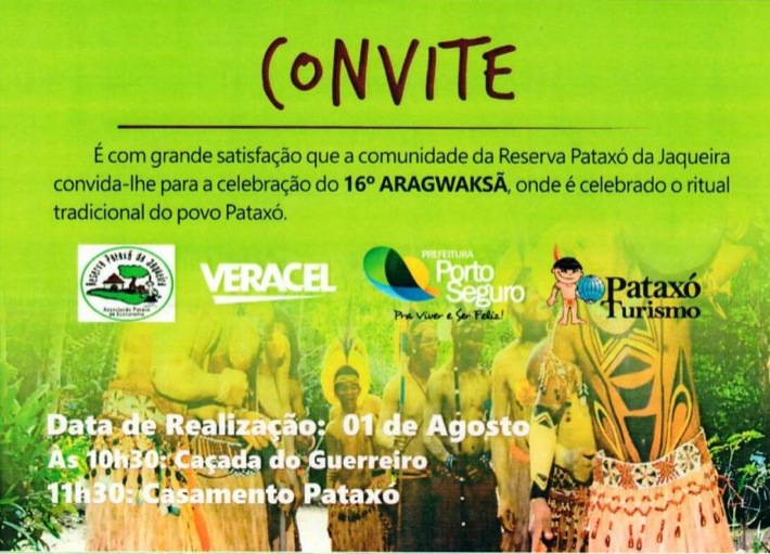 Cartaz   Reserva Patax da Jaqueira - BR 367 - Orla Norte, Sexta-feira 1 de Agosto de 2014