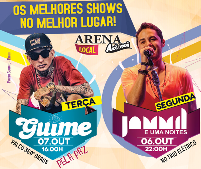 Cartaz   Arena Ax Moi - Av. Beira Mar, 6900 - Praia de Taperapuan, Terça-feira 7 de Outubro de 2014