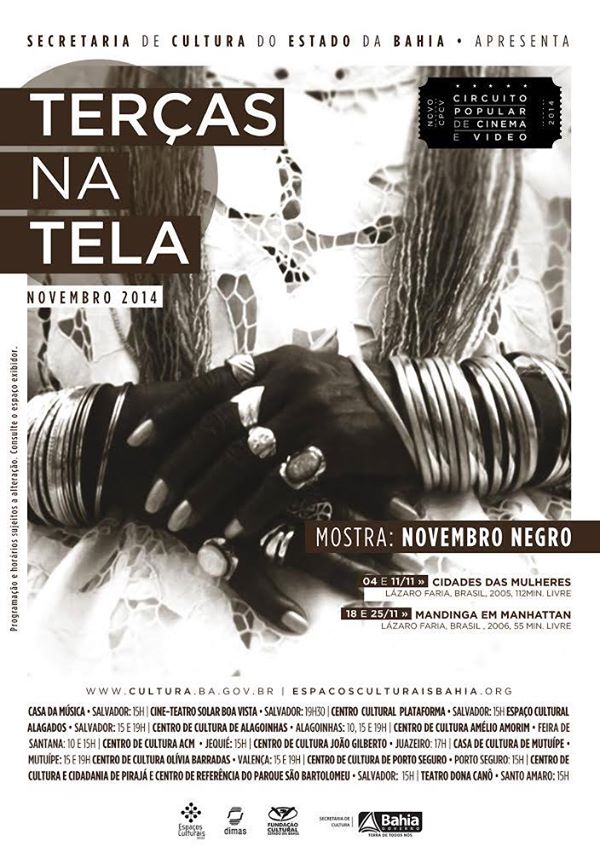 Cartaz   Centro de Cultura - Rua XV de Novembro, Paquet, Terça-feira 4 de Novembro de 2014