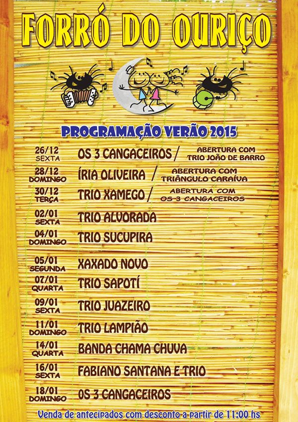 Cartaz   Forr do Ourio - Rua dos Navegantes, Terça-feira 30 de Dezembro de 2014