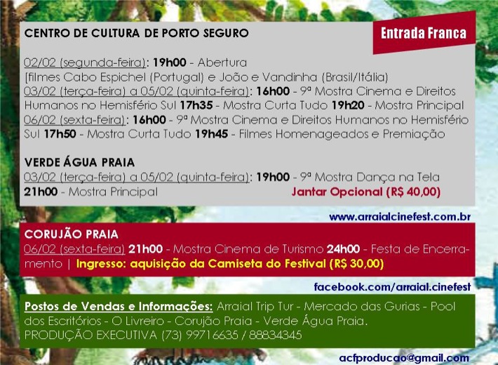 Cartaz   Centro de Cultura - Rua 15 de Novembro, s/n - Pacat, Do dia 2 ao dia 6/2/2015