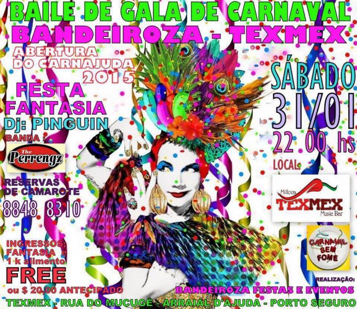 Cartaz   Milloca TexMex Music Bar - Rua du Mucug, 250, Sábado 31 de Janeiro de 2015