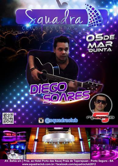 Cartaz   Squadra Club Eventos - Av. Bahia s/n  - Munda - Praia de Taperapuan, Quinta-feira 5 de Março de 2015