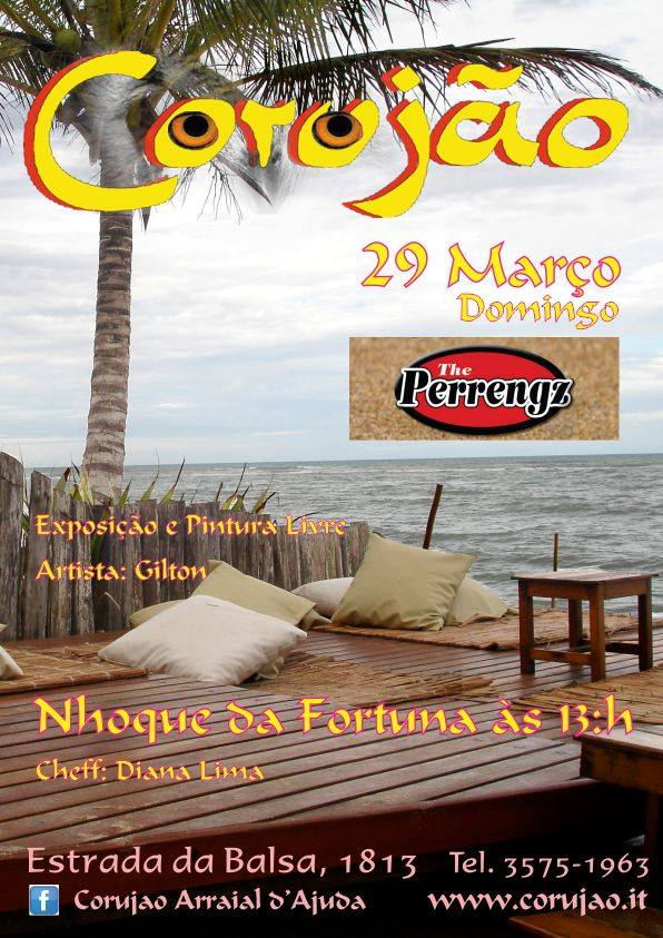Cartaz   Cabana Grande - Estrada da Pitinga - Praia do Parracho, Sexta-feira 27 de Março de 2015