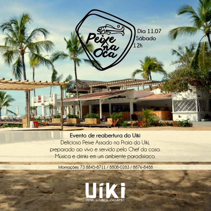 Cartaz   Casa Uki - Praia do Parracho, Sábado 11 de Julho de 2015
