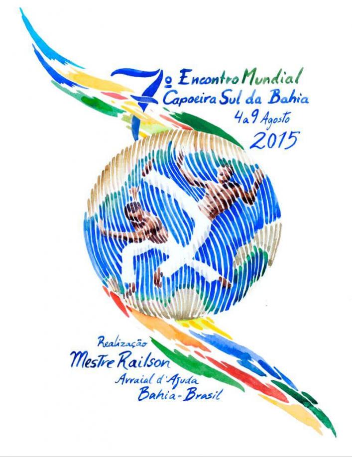 Cartaz   Academia de Capoeira Sul da Bahia, Do dia 4 ao dia 9/8/2015